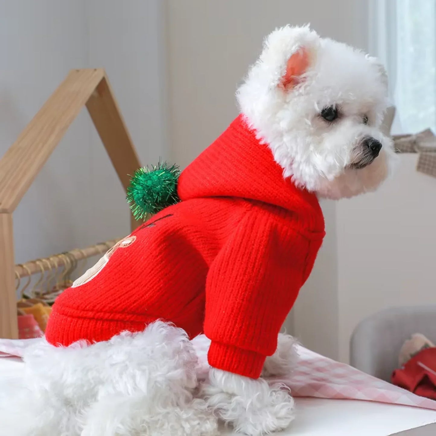 Pet Skirt Dress Warm Winter Christmas Small Dog Clothes