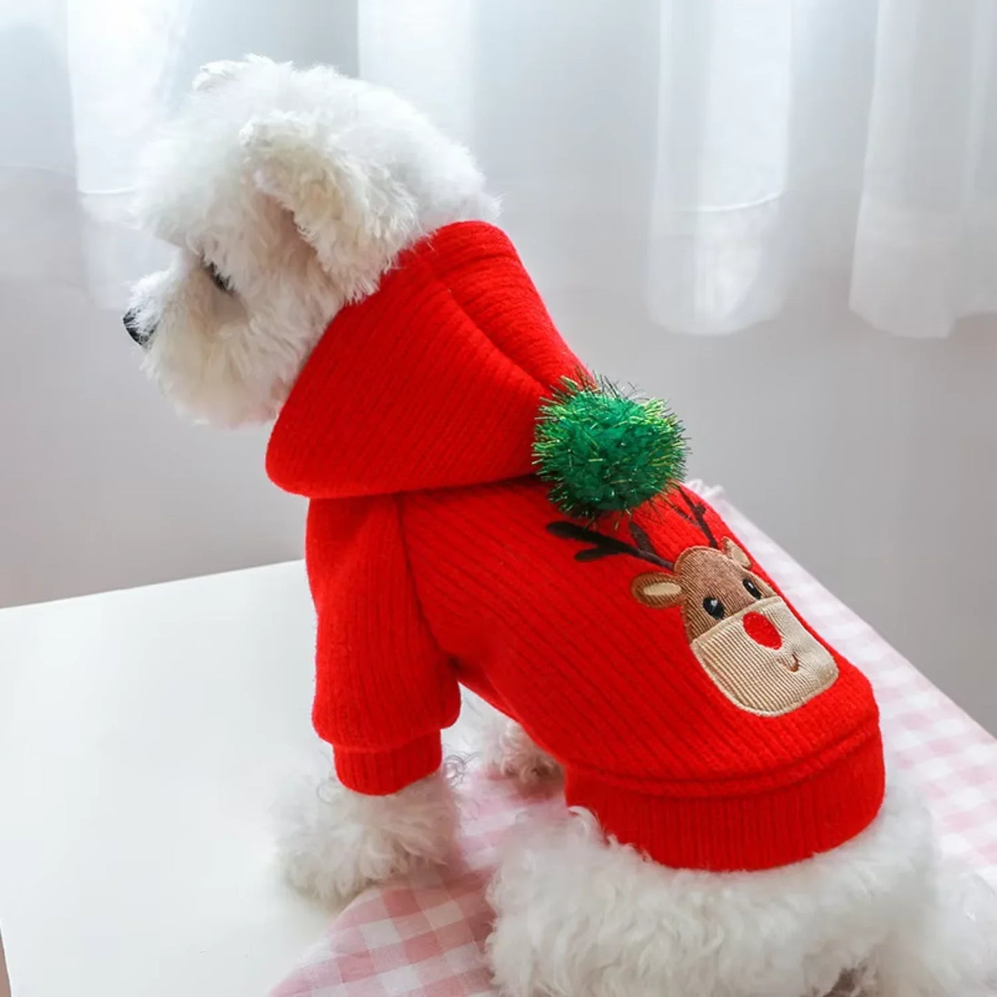 Pet Skirt Dress Warm Winter Christmas Small Dog Clothes