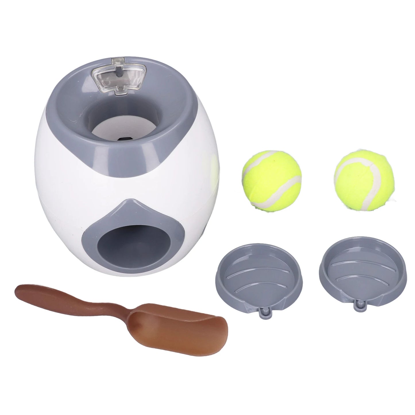 Dog Ball Feeding Toys Dog Tennis Ball Feeding Machine with 2 Tennis for Dog Training Dog Tennis Ball Machine